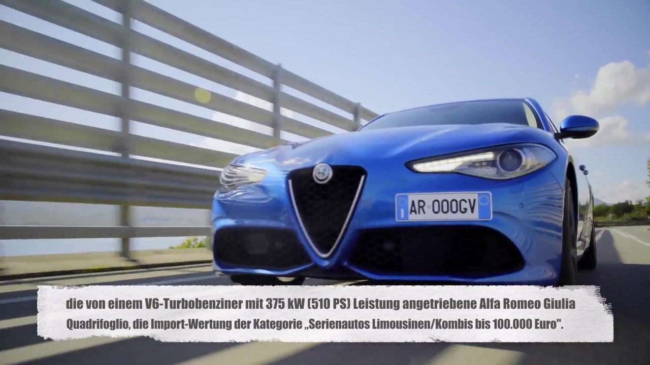Alfa Romeo Giulia gewinnt zwei Kategorien beim „sport auto AWARD 2018'