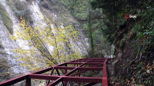 Trabzon'da örnek proje... Doğal ortamı bozmadan doğanın içerisinde bin 800 metrelik yürüyüş parkuru