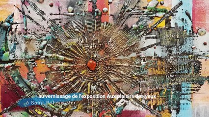 Au vernissage de l'exposition Aux plaisirs des yeux à Saint Pol sur Mer