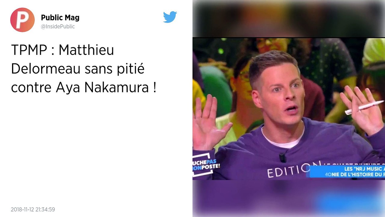 TPMP : Aya Nakamura insulte Matthieu Delormeau !