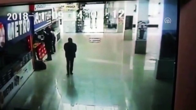 Sigara denetimi yapan sağlık memurunun darbedilmesi güvenlik kamerasına yansıdı - KARAMAN