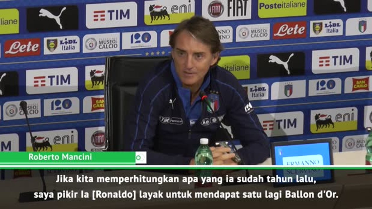 Ronaldo Layak Menerima Ballon d'Or Kembali - Mancini