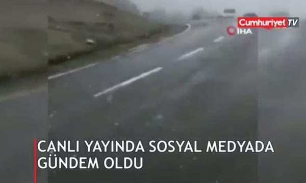 Canlı yayında sosyal medyada gündem oldu