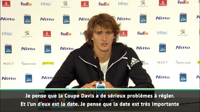 Coupe Davis - Zverev : Beaucoup de top joueurs ne joueront pas