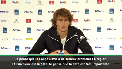 Coupe Davis - Zverev : "Beaucoup de top joueurs ne joueront pas"