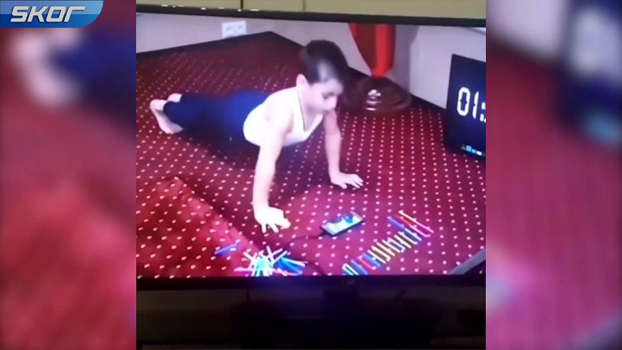 5 yaşında 4 bin 105 şınav çekti