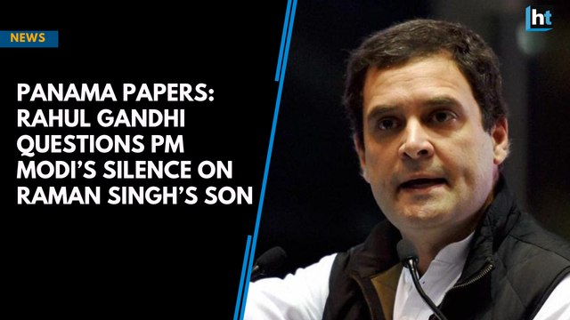 Panama Papers: Rahul Gandhi questions PM Modi’s silence on Raman Singh’s son