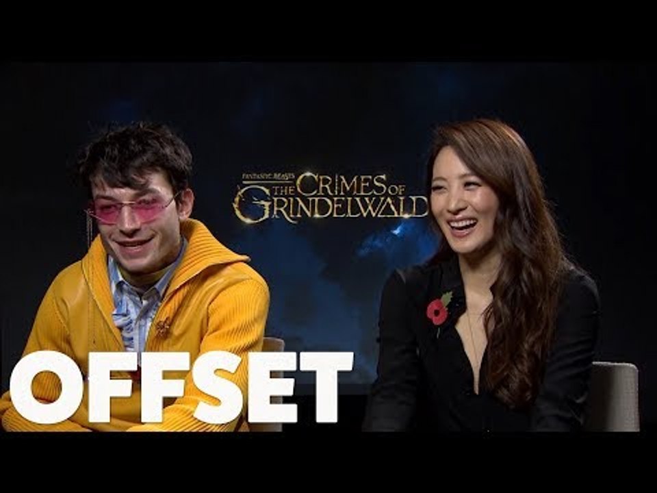 Ezra Miller and Claudia Kim reveal their hybrid Hogwarts houses