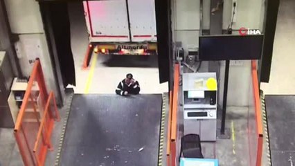 Feci Ölüm Kamerada... Dorse ile Rampa Arasına Sıkışan İşçi Öldü