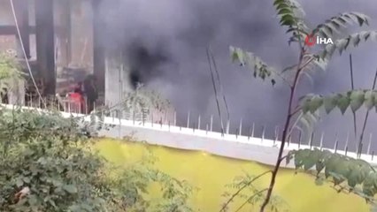 Hastane İnşaatında Yangın Paniği