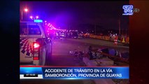 Fuerte accidente de tránsito en la vía Samborondón, provincia de Guayas