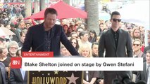 Blake Shelton Hits The Stage With Gwen Stefani