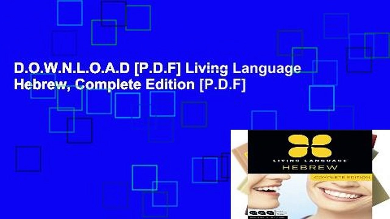 D.O.W.N.L.O.A.D [P.D.F] Living Language Hebrew, Complete Edition [P.D.F]