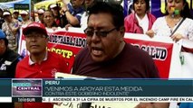 Perú: trabajadores de la salud cumplen 6 días en huelga indefinida