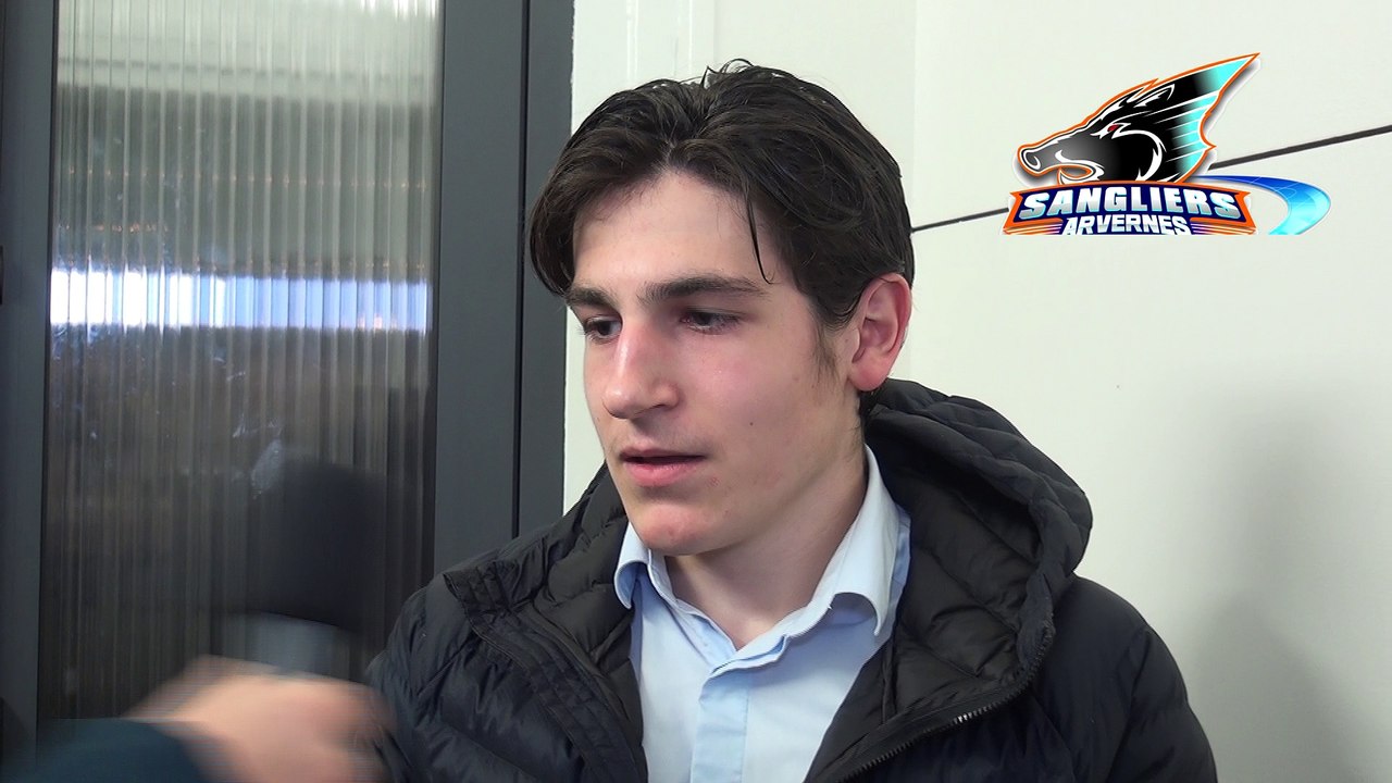 Hockey sur glace Interview Théo Vialatte 2018-11-10 Attaquant des Sangliers Arvernes (Clermont-Ferrand