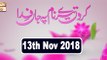 Karun Tere Naam Pe Jan Fida - 13th November 2018 - ARY Qtv