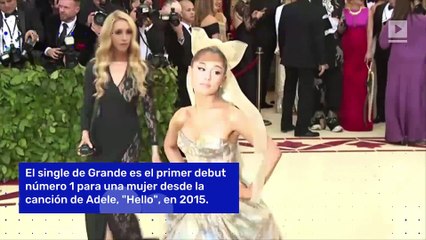 Ariana Grande gana primer puesto número 1 en 'Billboard' Hot 100