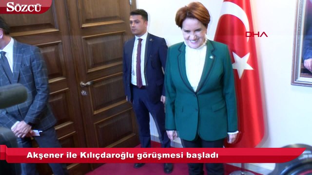Akşener ile Kılıçdaroğlu görüşmesi başladı