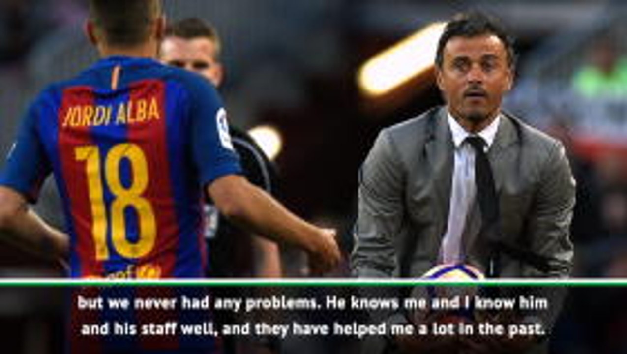 Alba denies bust-up with Enrique