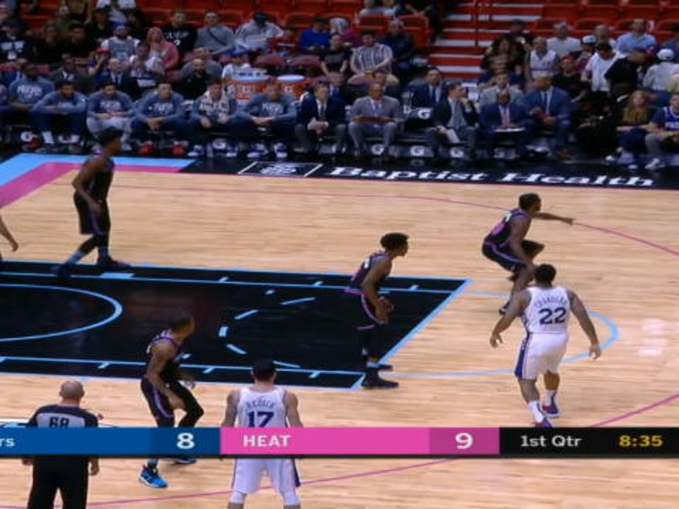 كرة سلّة: ان بي آي: قصّة اليوم: المتألّق إمبيد يمنح سيكسرز فوزًا صريحًا في معقل ميامي هيت