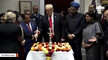 Trump Lights Diya To Mark Indian Festival Of Diwali