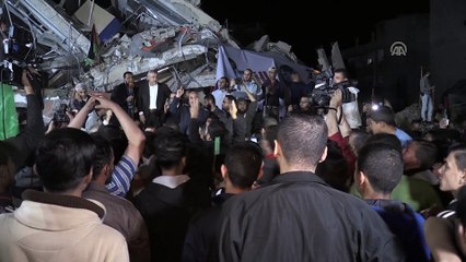 Gazze'de Filistin direnişine destek gösterisi