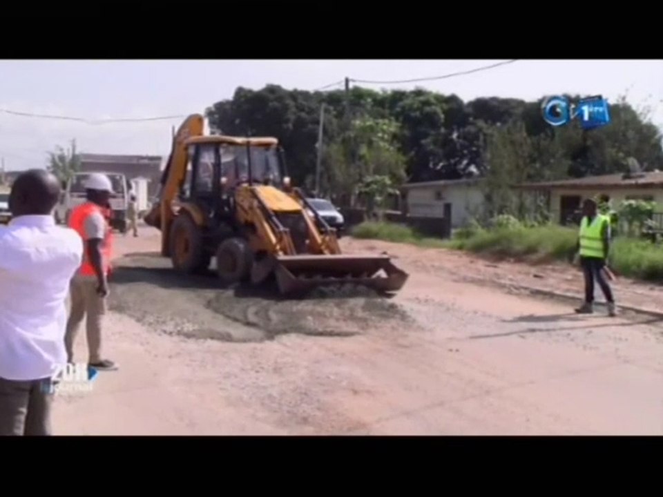 RTG/Constat des réhabilitations et restaurations des voies urbaines à Owendo