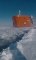 Une brise-glace traverse le Fleuve Yenisei - Sibérie