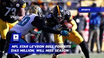 NFL Star Le'Veon Bell Forfeits $14.5 Million, Will Miss Season