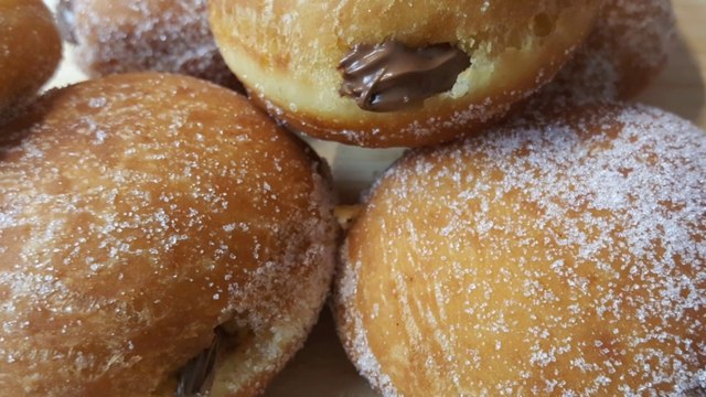 Nutella fried buns | Bomboloni with nutella | Kids lunch box