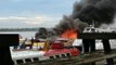 Express boat catches fire at wharf terminal in Sibu
