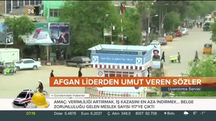 Afganistan'da barış sinyali