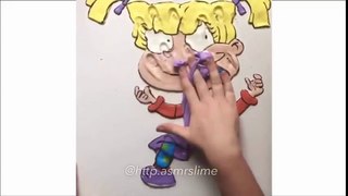 CARTOON SLIME - So Creative & satisfying slime ASMR Video !!