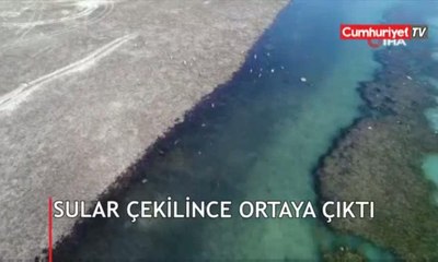 Sular çekilince ortaya çıktı