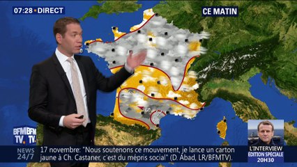 La météo pour ce mercredi 14 novembre 2018