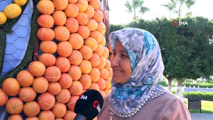 6.Uluslararası Mersin Narenciye Festivali'nde narenciyeden dev figürler