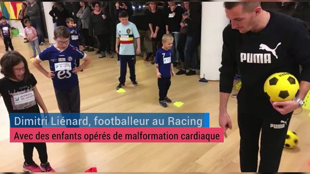 Dimitri Liénard à la rencontre d'enfants malades