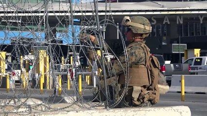 Migrantes da América Central chegam à fronteira dos EUA