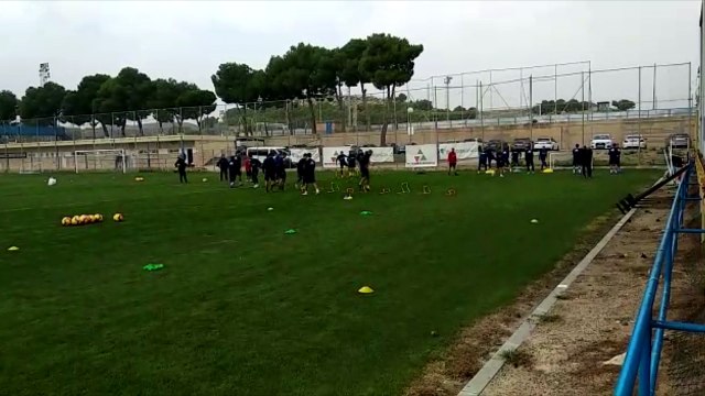 Circuito físico en el entrenamiento del Real Zaragoza