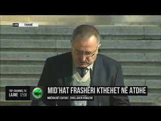 Mbërrijnë në atdhe eshtrat e Mid’hat Frashërit - Top Channel Albania - News - Lajme