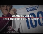 Wayne Rooney's record-breaking England career in numbers