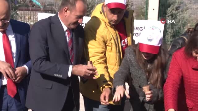 Sevgi Çiçeği Tohumları Gölbaşı'nda Toprakla Buluştu