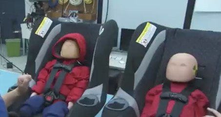 Siège auto : n'installez jamais votre enfant avec un manteau ! Un crash test accablant...