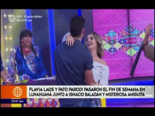 Flavia Laos y Pato Parodi pasaron el fin de semana en Lunahuana junto a Ignacio Baladan y misteriosa amiguita