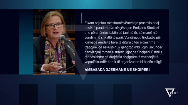 Ambasada e SHBA përshëndet dënimin e Shullazit - News, Lajme - Vizion Plus
