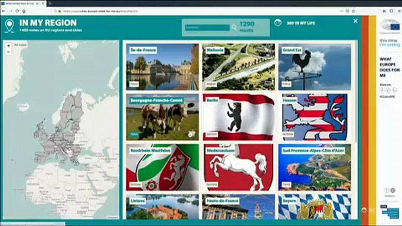 Info und promo: neue webseite "was europa für mich tut"
