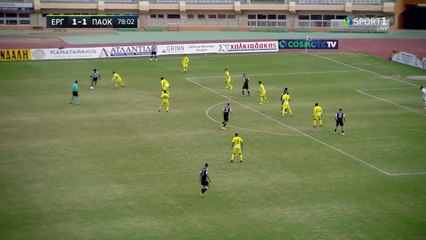 Το γκολ του Βέρνμπλουμ - Εργοτέλης 1-2 ΠΑΟΚ 14.11.2018 (HD)