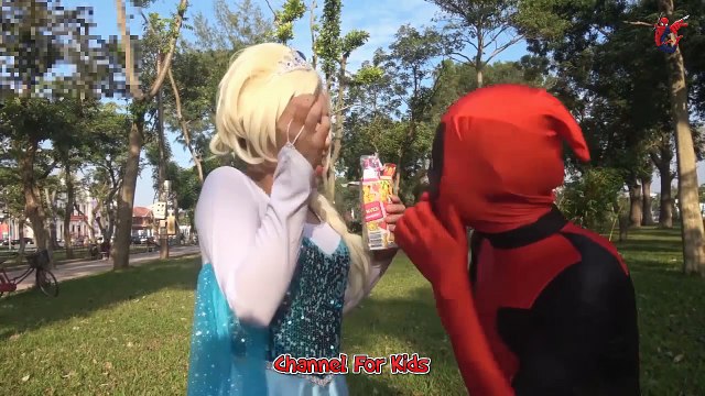 Siêu Anh Hùng, Biệt Đội Siêu Anh Hùng, Người Nhện Giải Cứu Công Chúa Elsa (Nữ Hoàng Băng Giá)