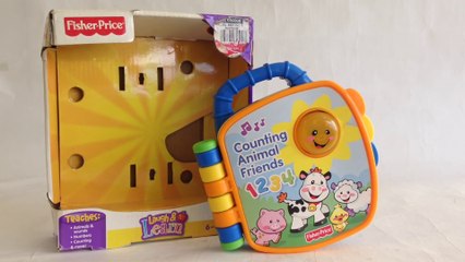 Fisher Price Counting Animal Friends Laugh and Learn Storybook Unboxing Demo Review