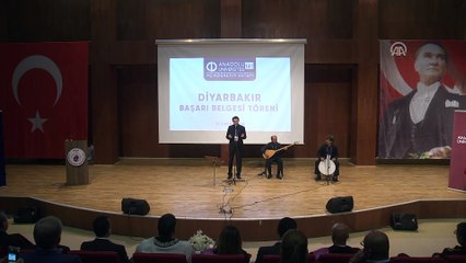 Açıköğretim öğrencilerine başarı belgesi - DİYARBAKIR